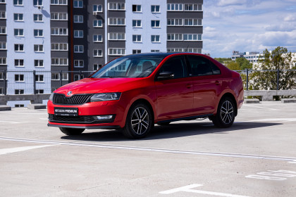 Продажа Skoda Rapid I Рестайлинг 1.4 AMT (125 л.с.) 2019 Красный в Автодом