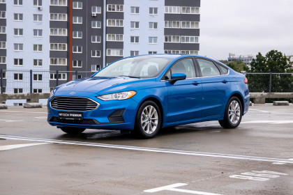 Купить Ford Fusion (North America) II Рестайлинг 1.5 AT (184 л.с.) 2020 Синий в Автодом Продажа Ford Fusion (North America) II Рестайлинг 1.5 AT (184 л.с.) 2020 Синий в Автодом