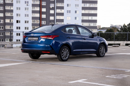 Продажа Hyundai Accent V Рестайлинг 1.6 AT (123 л.с.) 2021 Синий в Автодом